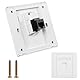 OFFCUP CAT6 Universal Netzwerkdose 1 Port LAN Dose STP Vollgeschirmt RJ45 Modul Gigabit Ethernet Netzwerk Keystone Dose Buchse Einbaubuchse Aufputz oder Unterputz