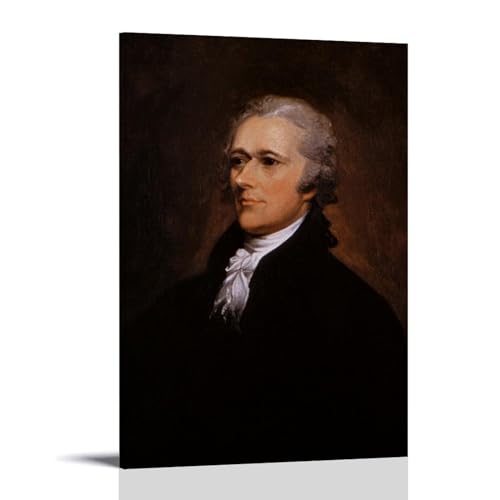 Toile Alexander Hamilton John Trumbull HDMINE Mur Vide Solution Déco Chambre 20x30