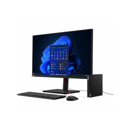 Image of Lenovo ThinkCentre M70q Gen 5 - Tiny Desktop - 14th-Generation Intel Core i5-14400T - 16 GB DDR5 - 256 GB NVMe SSD - UHD Graphics 730 - Wi-Fi 6E & Gigabit Ethernet - Windows 11 Pro - Raven Black