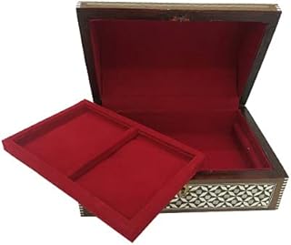 Handmade Seashell Jewelry Box Curved & Divided