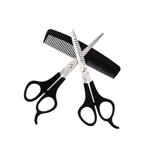 HAPINARY Set Di 6 Strumenti Parrucchiere Forbici Taglio Chioma Pettine Per Salone Accessori Professionali Forbice Set Per Famiglie