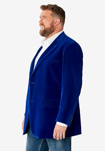 KingSize Men's Big & Tall Tall Velvet Blazer3
