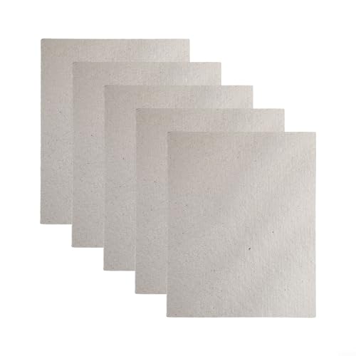 Niceminiwall Paquete de 5 hojas de mica para microondas de 150 x 120 mm para reemplazo de guía de ondas, papel de mica de alta resistencia con resina de silicona, compatible con