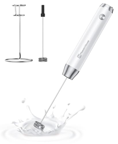 Image of Maestri House LunaFro Rechargeable Milk Frother,Stand & 2 Detachable Whisks
