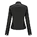DEAR MODEL Faux Leather Jacket Women Bomber Jacket Women's Belted Motorcycle Jacket,Black,M