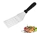 Espátula cocina acero inoxidable para plancha de cocina, barbacoas, pescados. Con mango muy resistente y NO transmite el calor. (30cm).