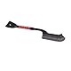WOHPNLE 2 Pack Snow Brush and Detachable Deluxe Ice Scraper with Ergonomic Foam Gripfor Car Window, Snow Removal Tool, Snow Brush for Cars, Trucks, Suvs (Grey Red)