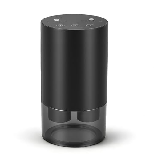 GJCrafts Diffuseur d'Huiles Essentielles Sans Eau - Diffuseur d'Huiles Essentielles Portable avec Minuterie et 4 Niveaux de Brume - Fonction de Charge USB -...