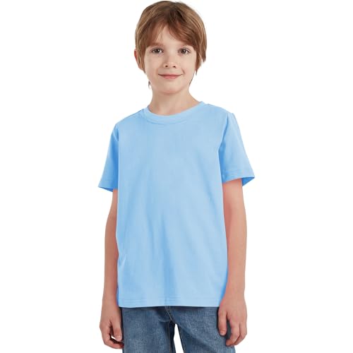 Image of Dreammonkey 2T-12Years Kids Cotton T-Shirt Short Sleeve Crew Neck Tshirt for Boys and Girls