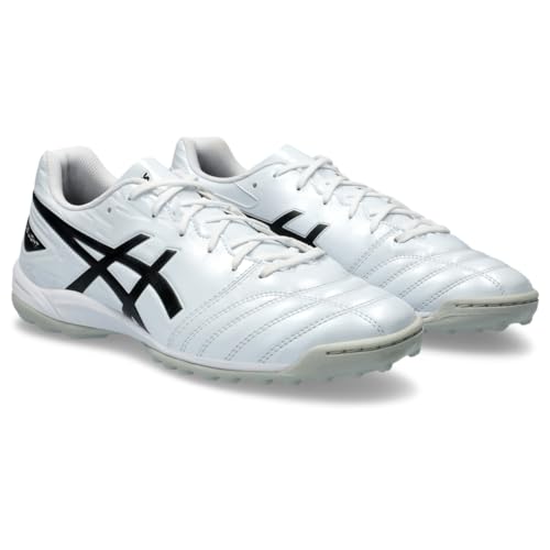 ASICS ASICS Unisex DS Light Club TF Soccer Shoe, 8M / 9.5W, White/Black