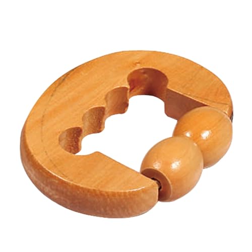 Rodillo masajeador de madera – Rodillo de masaje manual de madera | Principios mecánicos estructura del rodillo herramienta de masaje para espalda, piernas, cara y cuello