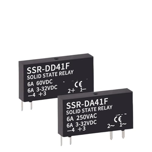 Relé delgado SSR-41FDA de 6a con formato ultra estrecho para control CC CC eficiente 2
