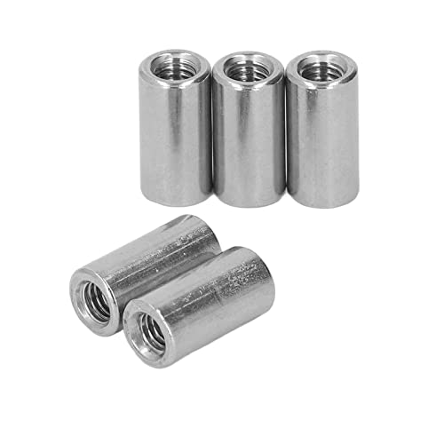 Round Coupling Nut Kit Stainless Steel 20Pcs M6 x 1.0 Small and Lightweight Widely Used for Indoor and Outdoor Female Thread Connection Nut