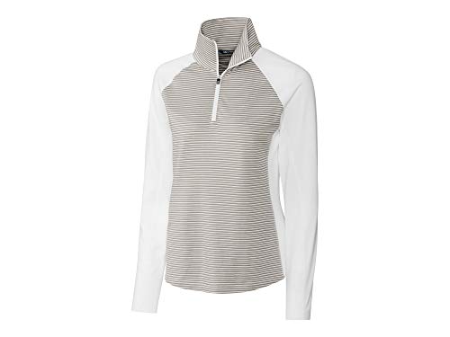 Jersey de mujer Cutter & Buck Forge XL para golf y paseos activos de media cremallera