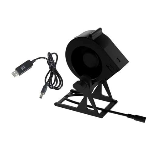 Ventilador circulador de aire de escritorio USB de 12 V que aumenta el cable multiángulo para refrigeración e iluminación, 3800 rpm, 4,5 W, 20 CFM