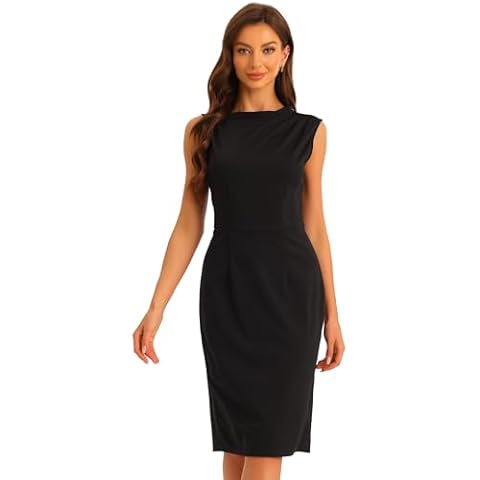 Allegra K Women's Business Casual Dress Cover