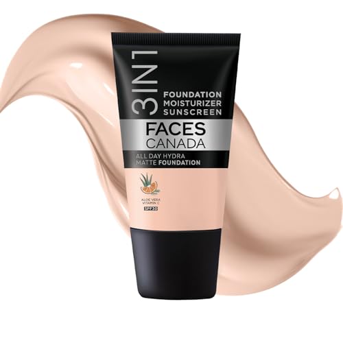 FACESCANADA Cream All Day Hydra Matte Foundation - Mini | 3in1 Fo...