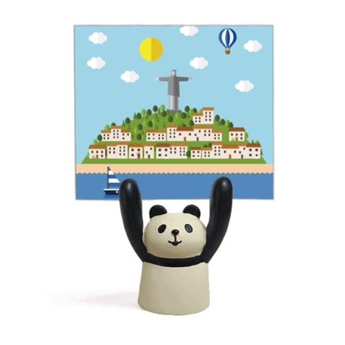 Support de mémo panda Mont Corcovado porte-photo ballon de feu Brésil original