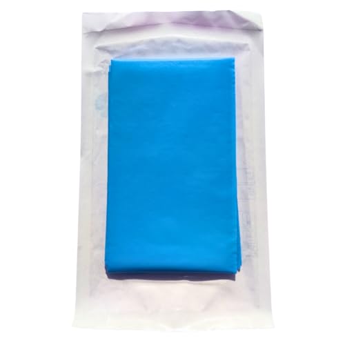 DOC Toallas estériles quirúrgicas de TNT (textil no tejido) 50 x 75 cm, paquete de 10 unidades, tela quirúrgica desechable impermeable de TNT + PE (polietileno) medidas 50 x 75 (10 unidades)