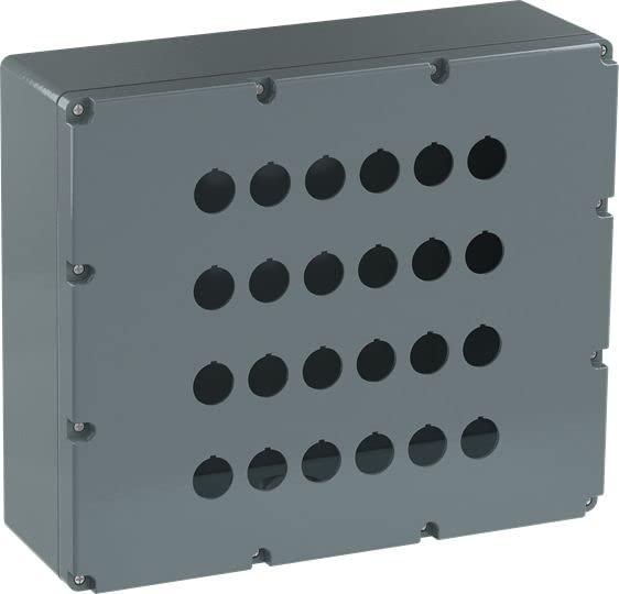 ABB Modular Metal 24 - Caja de pulsador (aluminio, gris)