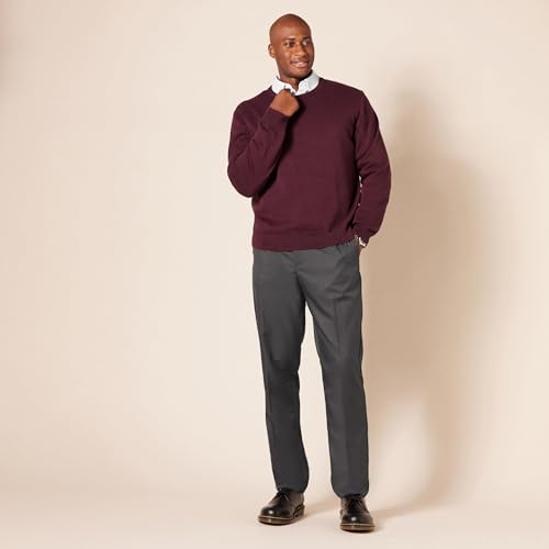 Image of Amazon Essentials Men's Slim-Fit Flat-Front Dress Pant
