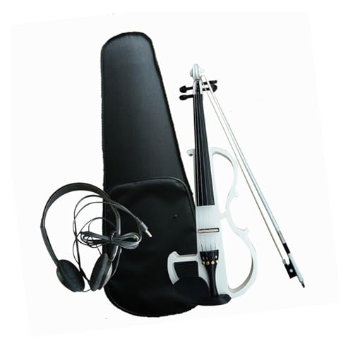 Violon électronique 4/4 fait main blanc au design épuré artisanal