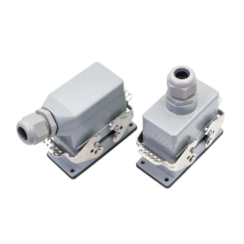 Connecteur rectangulaire HDC HE 10 broches 16A 500V mâle femelle vis