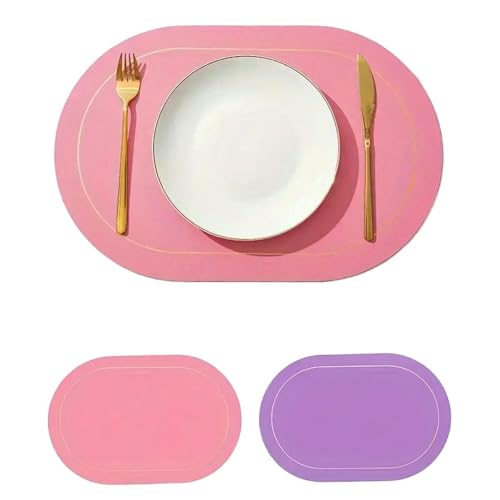 Set de table ovale double face de qualité supérieure lot de 4 - 2