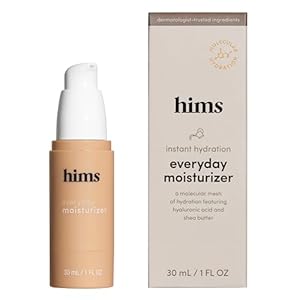 hims on a regular basis moisturizer for males – Energize Pores and skin, Lock in Hydration – Hyaluronic Acid, Shea Butter, Light-weight System, Ocean Scent – Vegan, Cruelty-Free, No Parabens