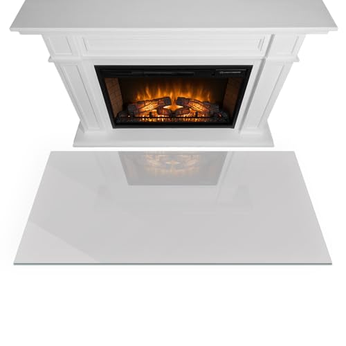 Placa de chimenea resistente a chispas y arañazos de vidrio templado anticaída 4