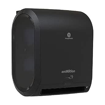 Georgia-Pacific enMotion 10-Inch Automated Touchless Roll Paper Towel Dispenser - Black
