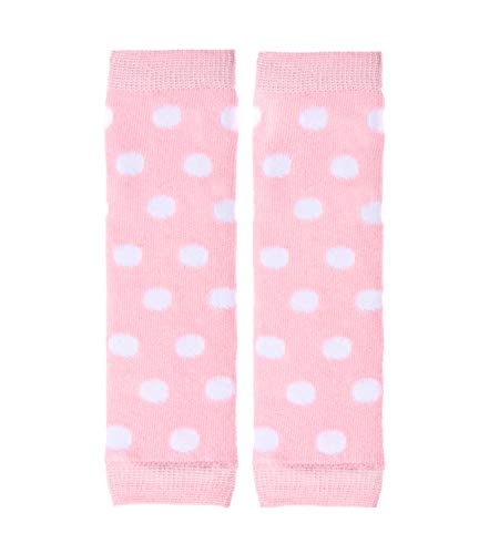 juDanzy newborn powder pink polka dot leg warmers (Newborn, Powder Pink Polka Dot)