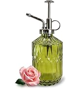 VKSG Glass Plant Mister Spray Bottle, 400ML Vintage Plant Spritzer with Top Pump Watering Can for...