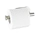WENKO Porta Carta igienica Salve in Acciaio Inox Opaco Senza bucare Autoadesivo Opaco 17 x 8 x 5 cm