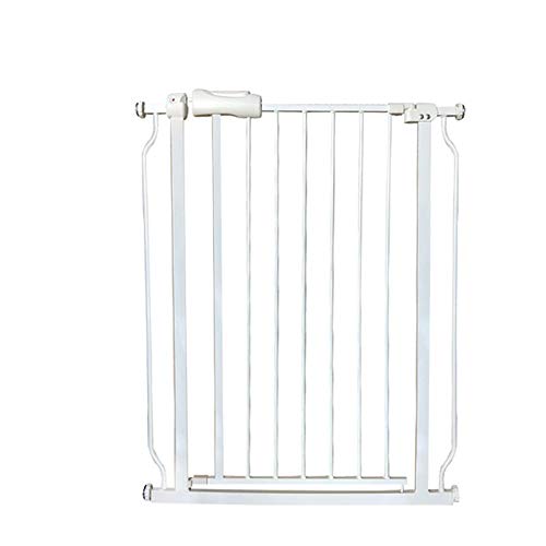 Barrière de sécurité extra large 191-198cm pour escalier et grand chien en métal noir robuste