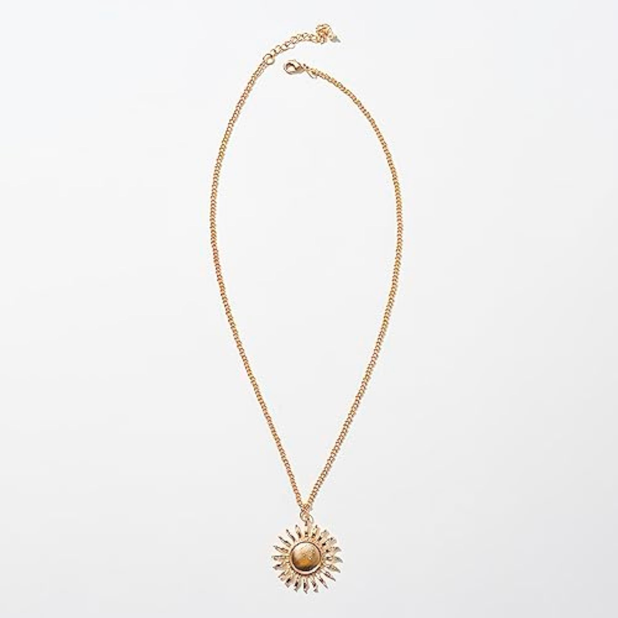 Stylish Large Sun Pendant Necklace - Anti Tarnish