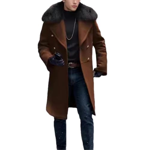 Manteau décontracté en laine pour homme chaud et élégant pour l'hiver