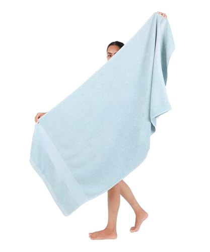 Image of Doctor Towels, World's First Banana Terry Bath Towel, 400 GSM | Dermatologist Tested for Sensitive Skin | 70 x 140 cm Towels for Bath Large Size | Clinically Tested to Help Reduce Acne - Blue