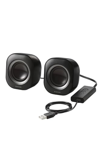 エレコム スピーカー USB給電 4.4W MS-P08USB3BK