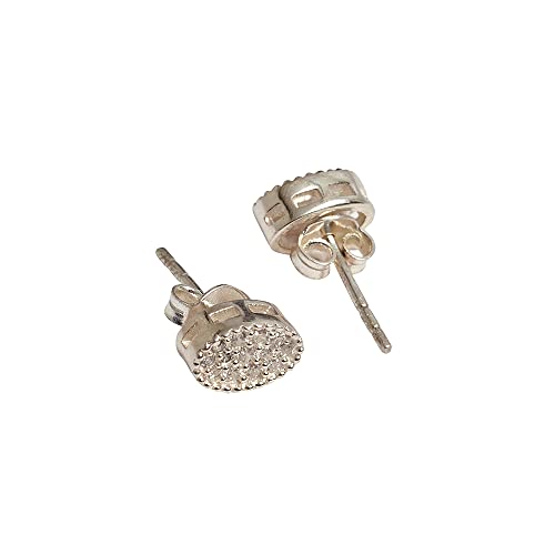 Women's Casual Oval CZ Pendant Necklace and Earring Set