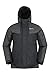 Mountain Warehouse Mens Ski Jacket and Pant Set - Water-resistant Black Small