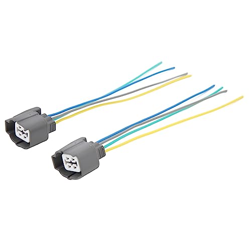 2PCS O2 Sensor Connector 4pin 6189 0132 Oxygen Sensor Harness Pigtail Oxygen Sensor Harness Pigtail Oxygen Sensor Flat 4 Wire Female Harness Connector for Acura Civic CR V Accord