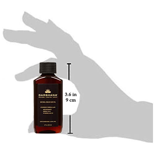 Darshana Natural Indian Hair Oil With Ayurvedic Botanicals (2 Fl Oz.) #TOP2