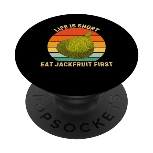 Retro Life Is Short: come yaca, el primer amante de la comida con yaca PopSockets PopGrip Intercambiable