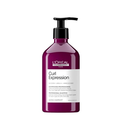 L’Oréal Professionnel, Champú Crema Limpiadora Intensamente Hidratante, Sin Sulfatos, para Cualquier Tipo De Rizos & Ondas, Curl Expression, 500 ml