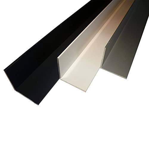 B&T Metall Aluminium Winkel pulverbeschichtet 20 x 20 x 2 mm | Winkelschiene anthrazit RAL 7016 200 cm lang
