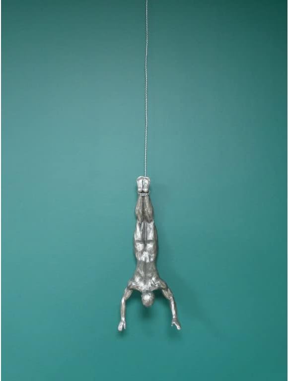 Venture Vehicles Ltd Wall Hanging Single Diving Man Wall Art, Silver - Image 3