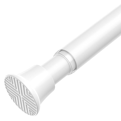 AIZESI Spring Tension Curtain Rod 18-36 Inch Adjustable Curtain Rods No Drilling White Tension Rods for Window, Doorway, Kitchen, Cupboard, Wardrobe