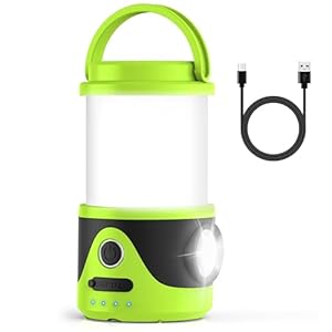 Sunoony Rechargeable Flashlight LED Camping Lantern, 9 Light Modes 3 Color Temperatures 10000mAh USB Output, IPX3 Waterproof, Portable Handle, Emergency Light for Hurricane,Power Outages,Home,Hiking