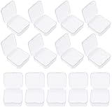 Petites boîtes à couvercle – contenants individuels à couvercle à charnière pour ranger et organiser les articles, permettant de séparer et d'identifier facilement les petits objets, boîte carrée